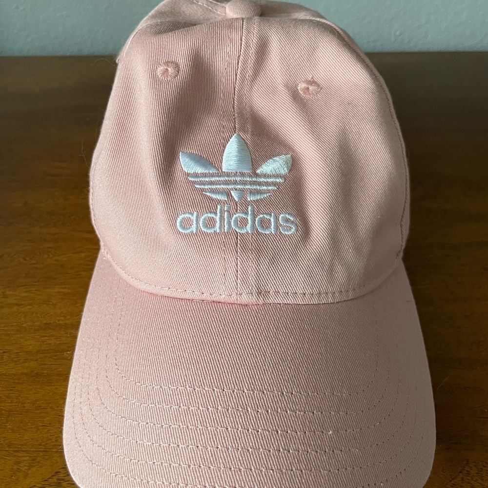 Light pink adidas hat